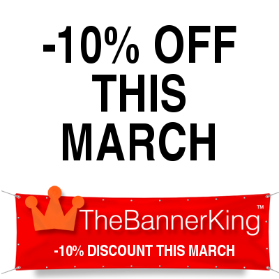 discount banner sign