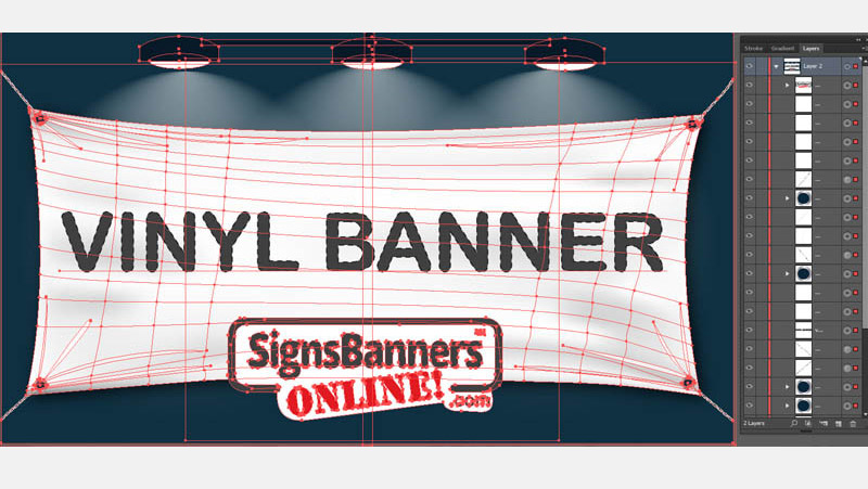 Blank vinyl banner SETUP PROCEEDURE