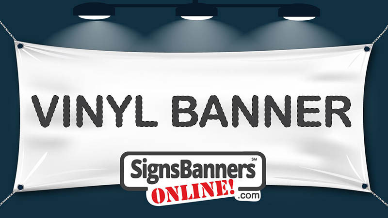 Blank vinyl banner