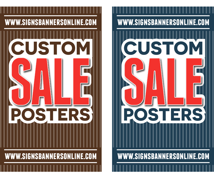 Custom Posters for Window Display, Large SALE