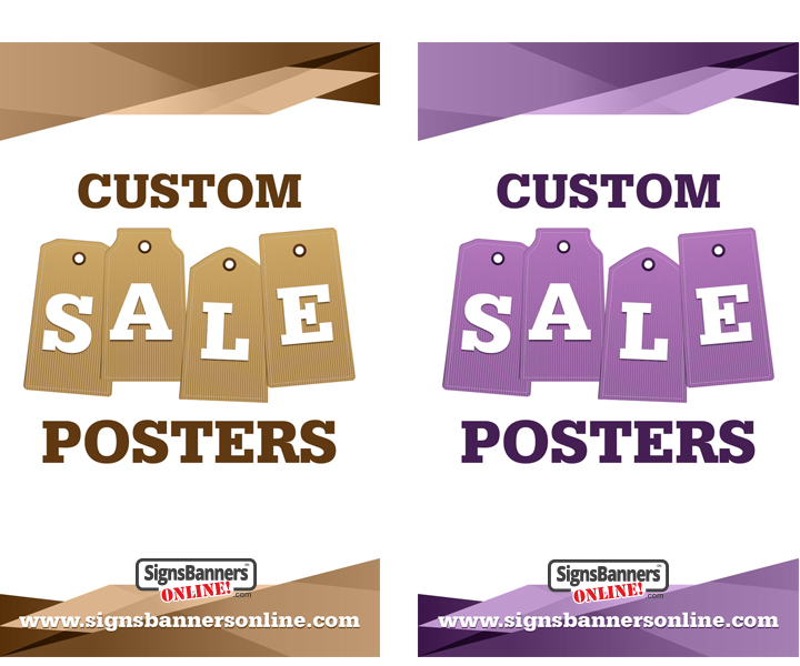 Color Sets of Posters for shop windows display and window dressing