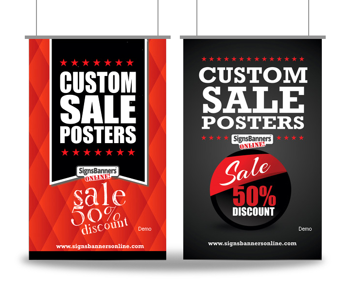 Sale Posters with RED