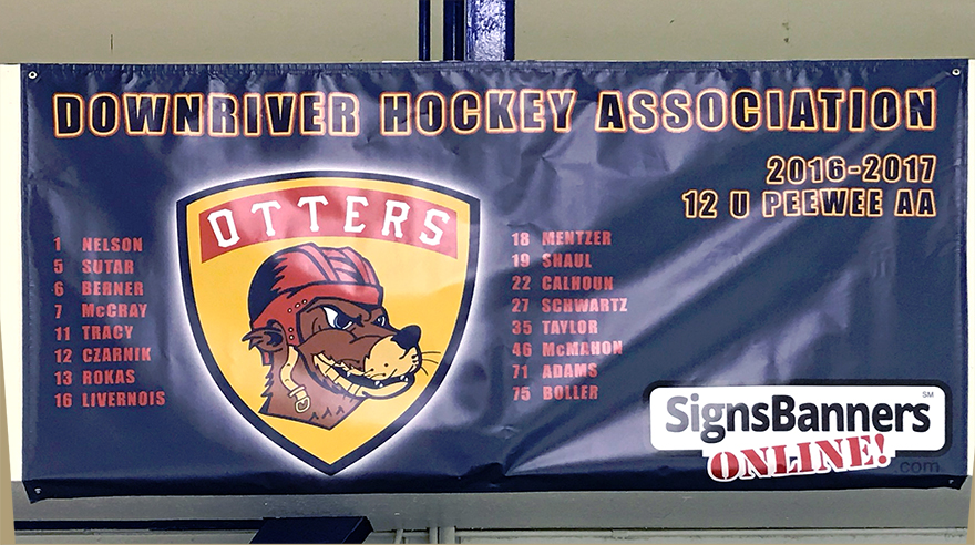 Downriver Otters MI USA Sponsorship banner - healthy children, healthy lives.