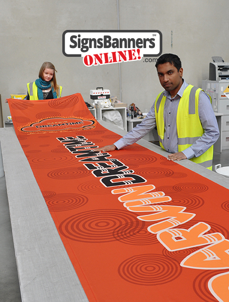 Banner sign manufacturing