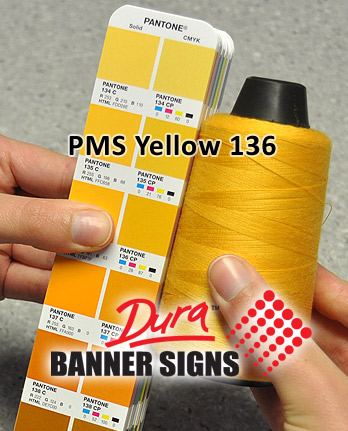 PMS Yellow 136 Sewing Color