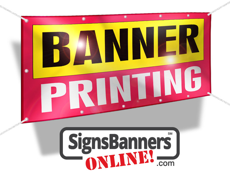 Large Banner Printing with grommets and rope