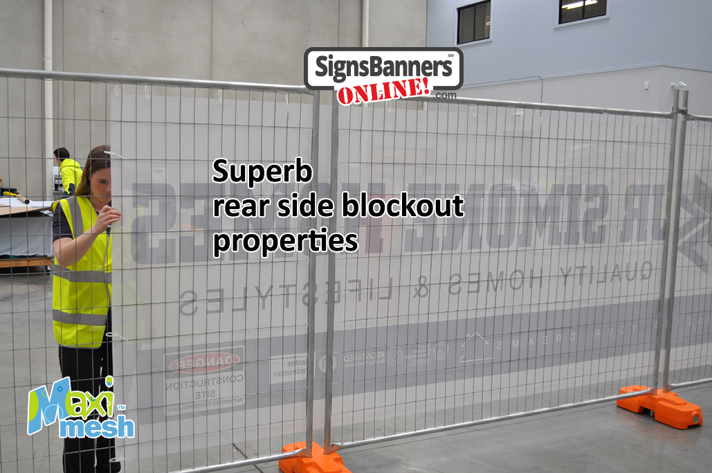 Superb blockout mesh properties - temporary fencing mesh print