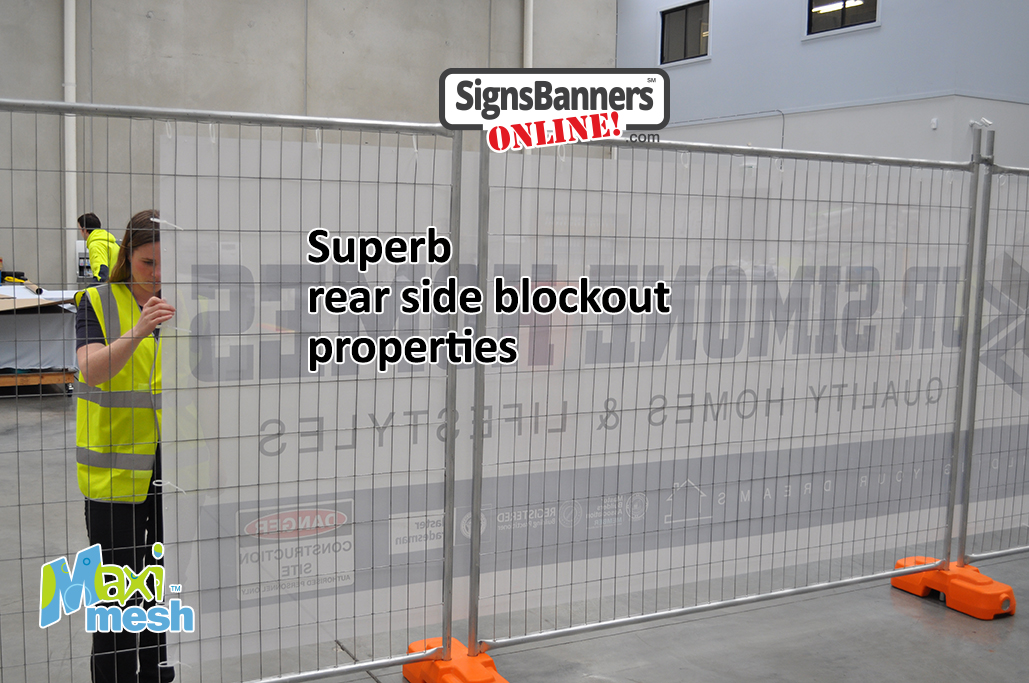 Blockout Mesh Banner