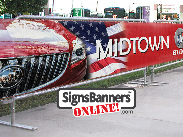 Midtown sponsor local communities showing the fence banner hire panels.