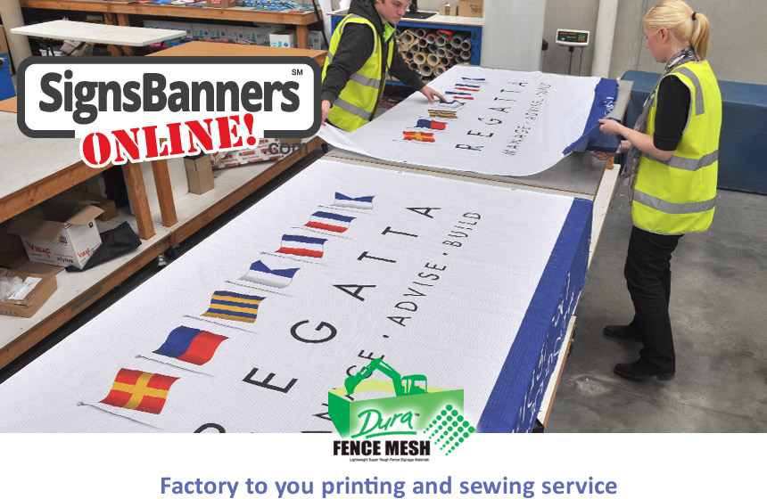 Signs Banners Online factory service means your creative ideas are printed on high quality sign making sources with custom options you select.