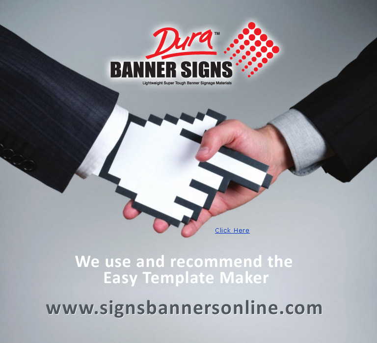 We use and recommend the Easy Template Maker for setting up all banner signage layouts.