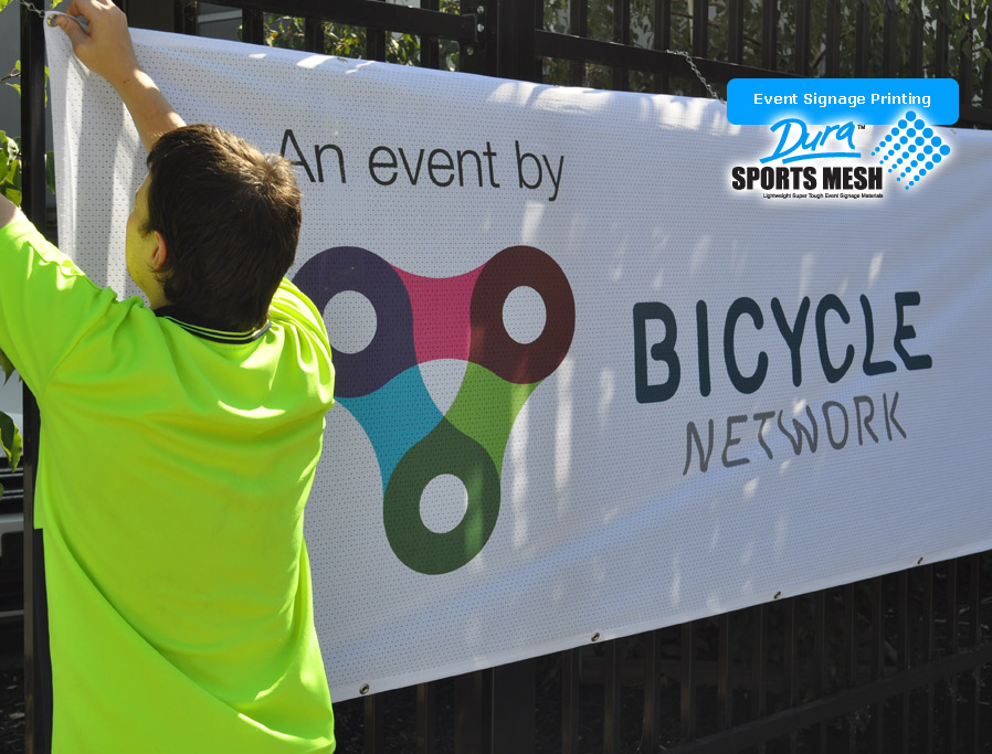 Large major events such as banner covers cycling are catered for.