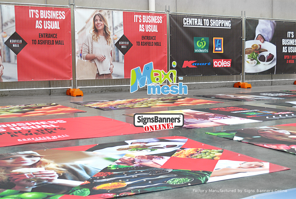 Mesh Banners with printed graphics