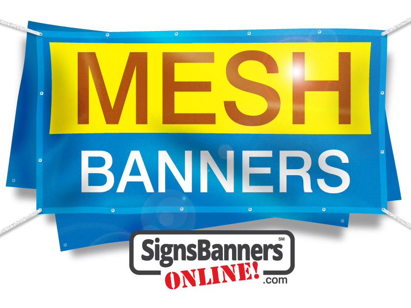 Custom size and creative printed Mesh Banners with logo