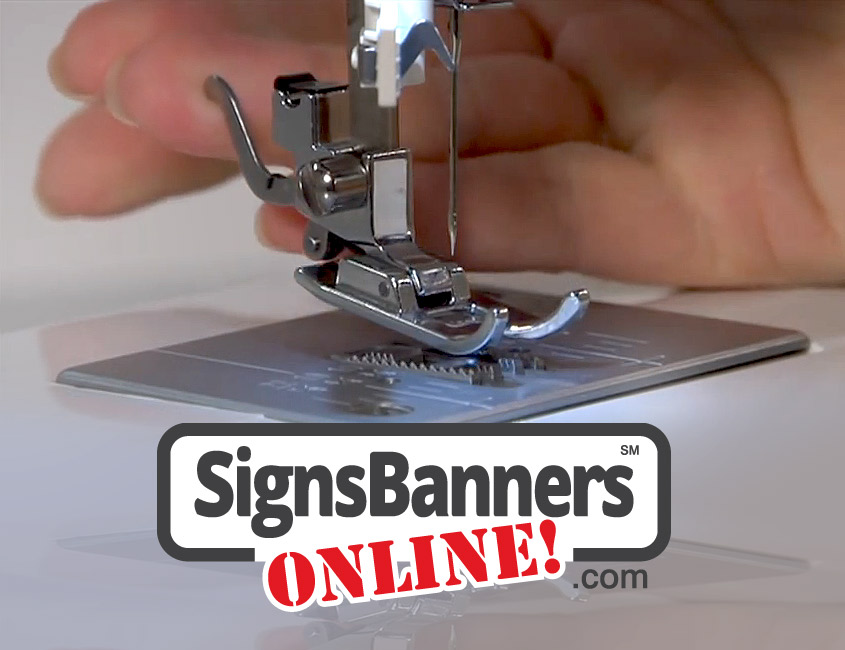 Printing and Sewing machine custom banners by signs banners online