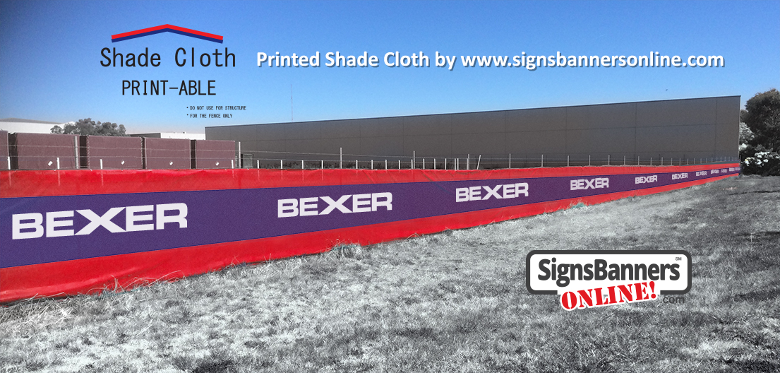 Printed shade cloth