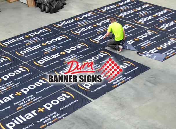 20 or more branded banner signs for a dealer campaign