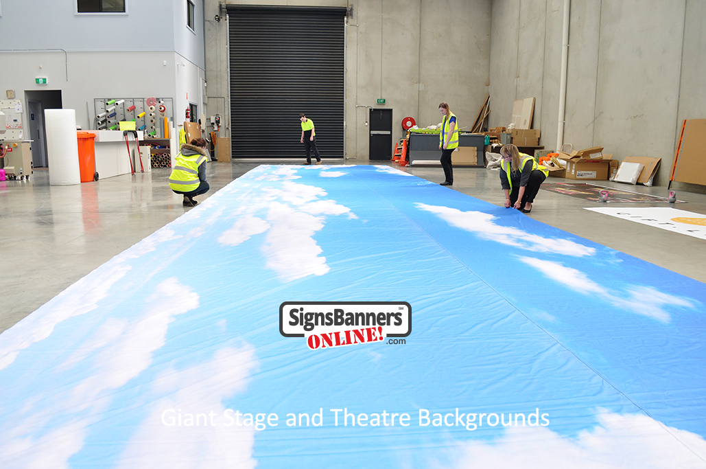 Giant Stage and Theatre Backgrounds (Banner Prints) are more creative and helpful for your community or company