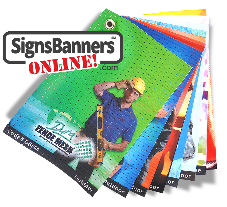 Choose from various signage material options