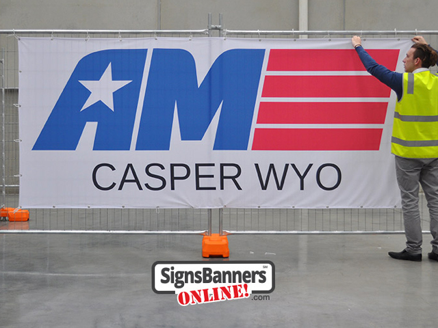 Wyoming - Banner signs for rental fence lengths