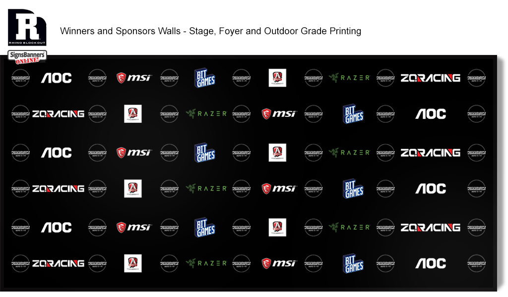 Winners and Sponsors Walls