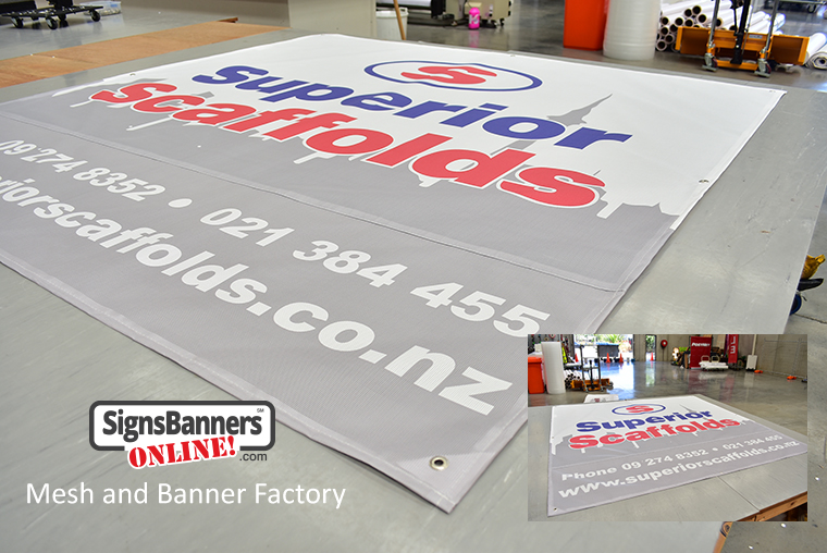 Mesh and banner factory
