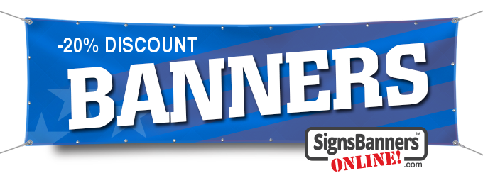  -20% discount banners