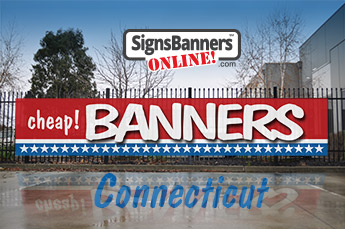 General purpose cheap banner sign with USA flag design.