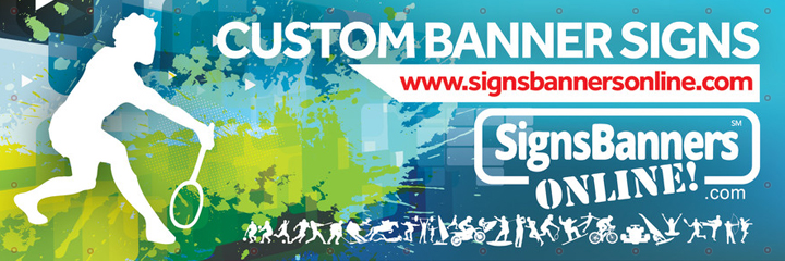 Custom Banner Signs. Acrylic Paint Splash
