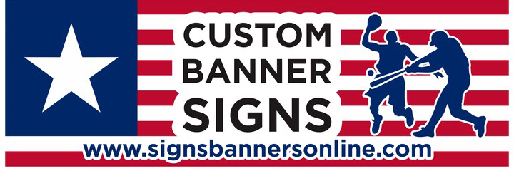 Custom Banner Signs.Great concept for local users, the insignia for the Lone Star will easily swap to a local area recognized emblem or logo..
