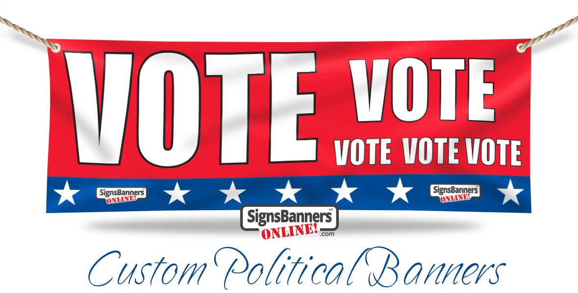 VOTE Vote Vote Custom Political Banners