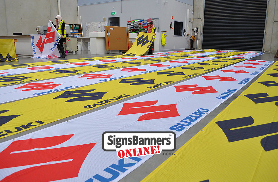 Banner Signs Suzuki USA