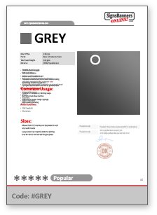 GREY Tech Data Sheet