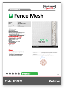 Fence Mesh Tech Sheet Data MSDS