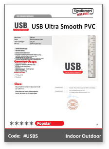 Ultra Smooth PVC Banner Material Data Sheet