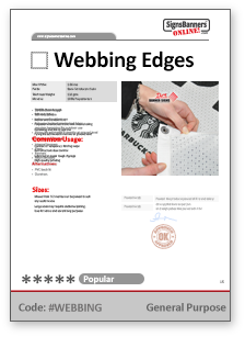 Webbing Tech Data Sheet