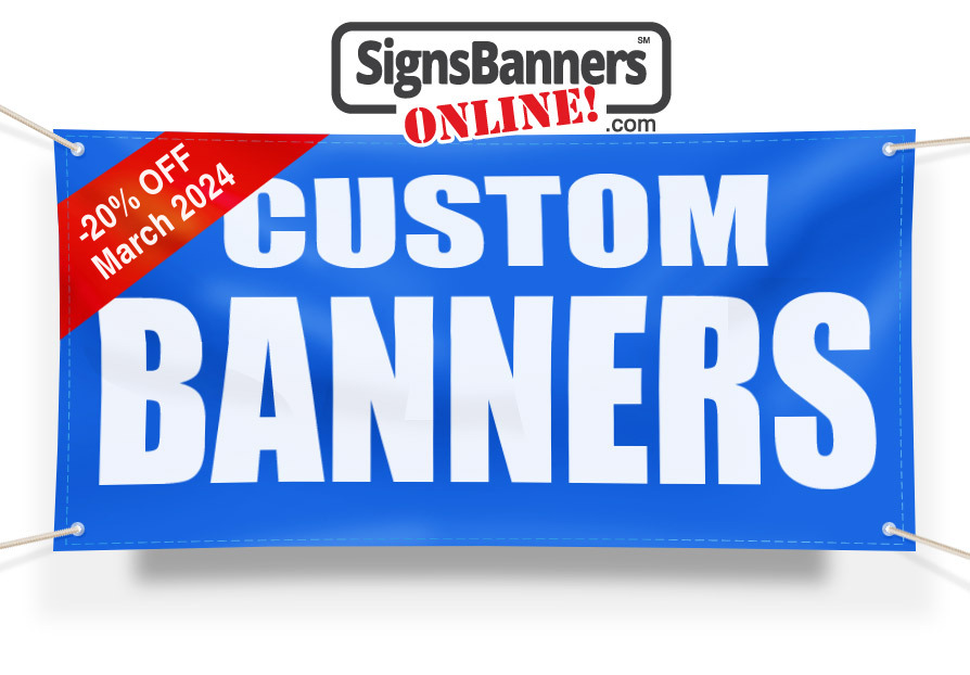 Custom vinyl banner signs