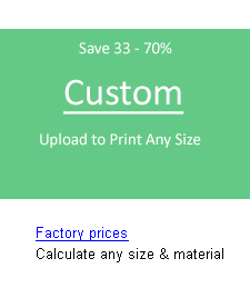 Calculate any size banner or sign