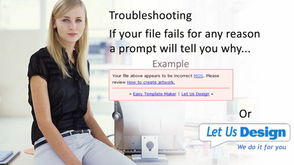 Troubleshooting... a prompt will tell you why